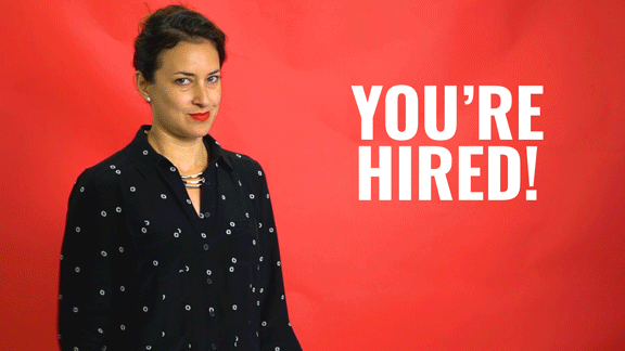 You're Hired GIF