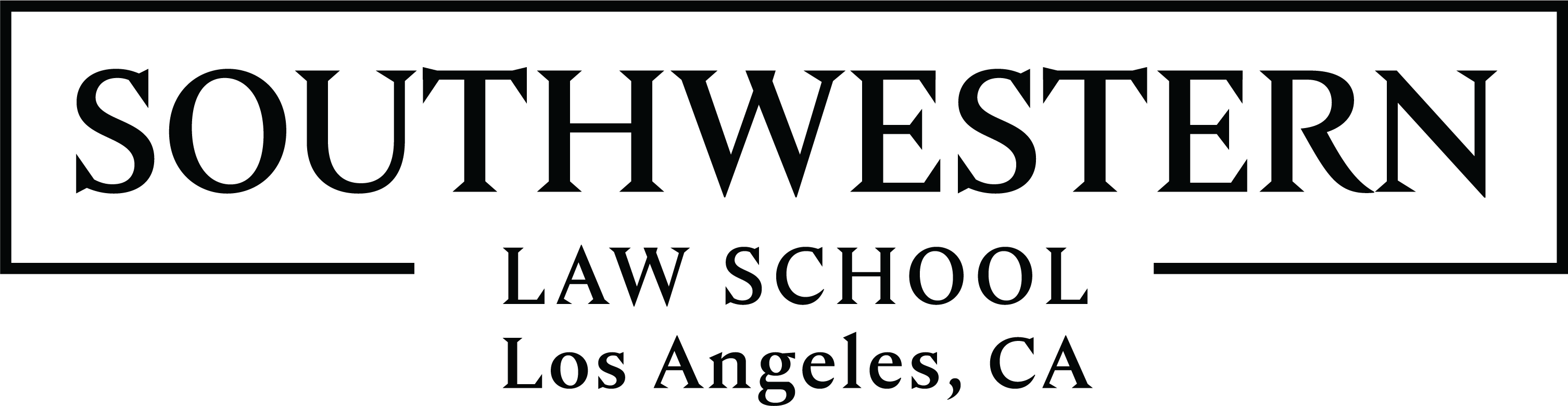 Southwestern Law School logo in black