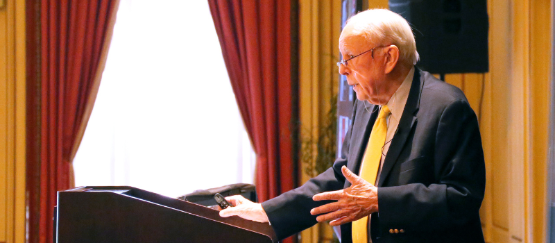 John Dean at podium