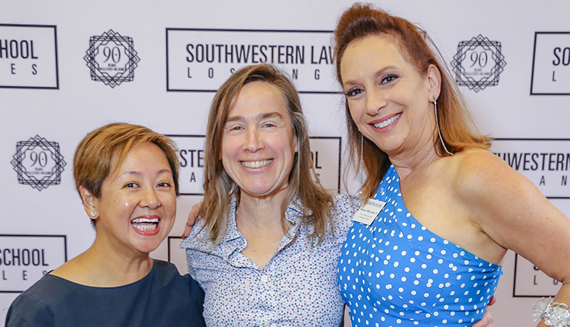 Image - Lilly Liu from HFPA with Orly Ravid and Hillary Kane