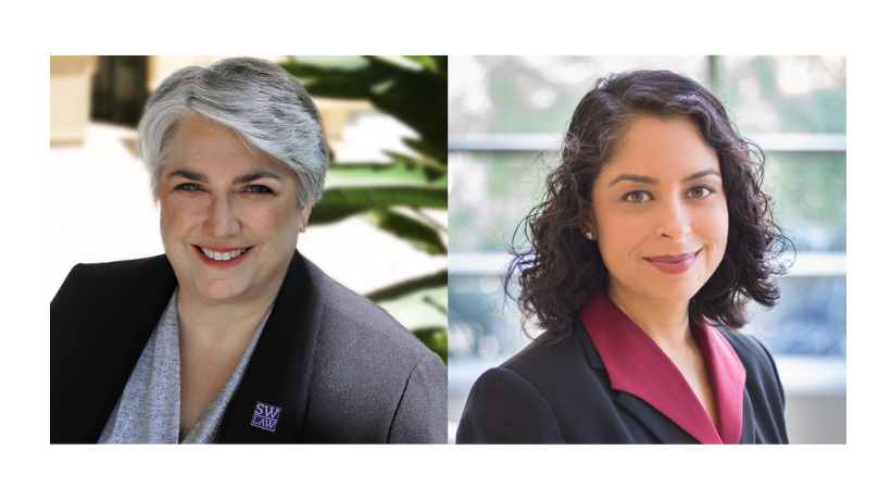 Dean Darby Dickerson and Prof. Meera E. Deo