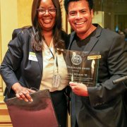Image - Mychal Wilson '03 as the Trailblazer of the Year at the Alumni Resource Network and Diversity Reception