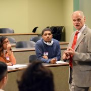 Image - Professor Shafiroff with ELAC Students at the LSAC Discover Law Event