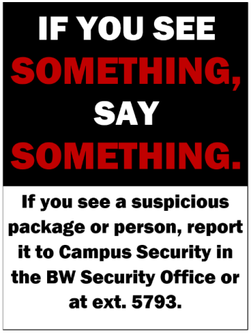 If you see something, say something