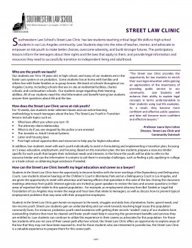 Image - Street Law Clinic FAQs