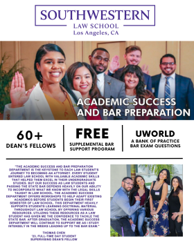 Academic Success and Bar Preparation Flyer 2023