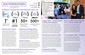 2023 Southwestern Excellence in Entertainment and IP Law One-Sheet