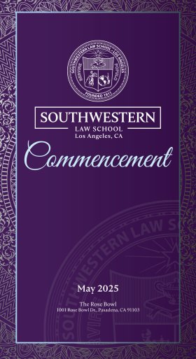 2025 Commencement Program Cover