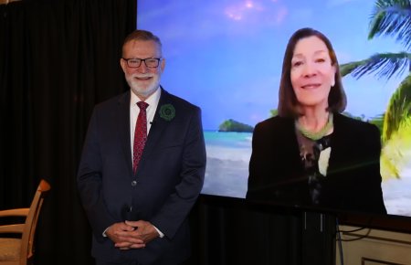 Rob Parris and JAMS mediator Donna Melby