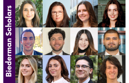 Collage of 2025-2026 Biederman Scholars