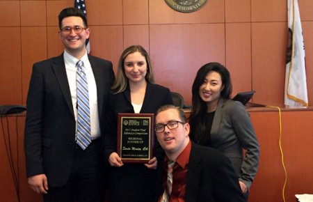 TAHP team at American Association for Justice Trial Advocacy Competition in March 2017
