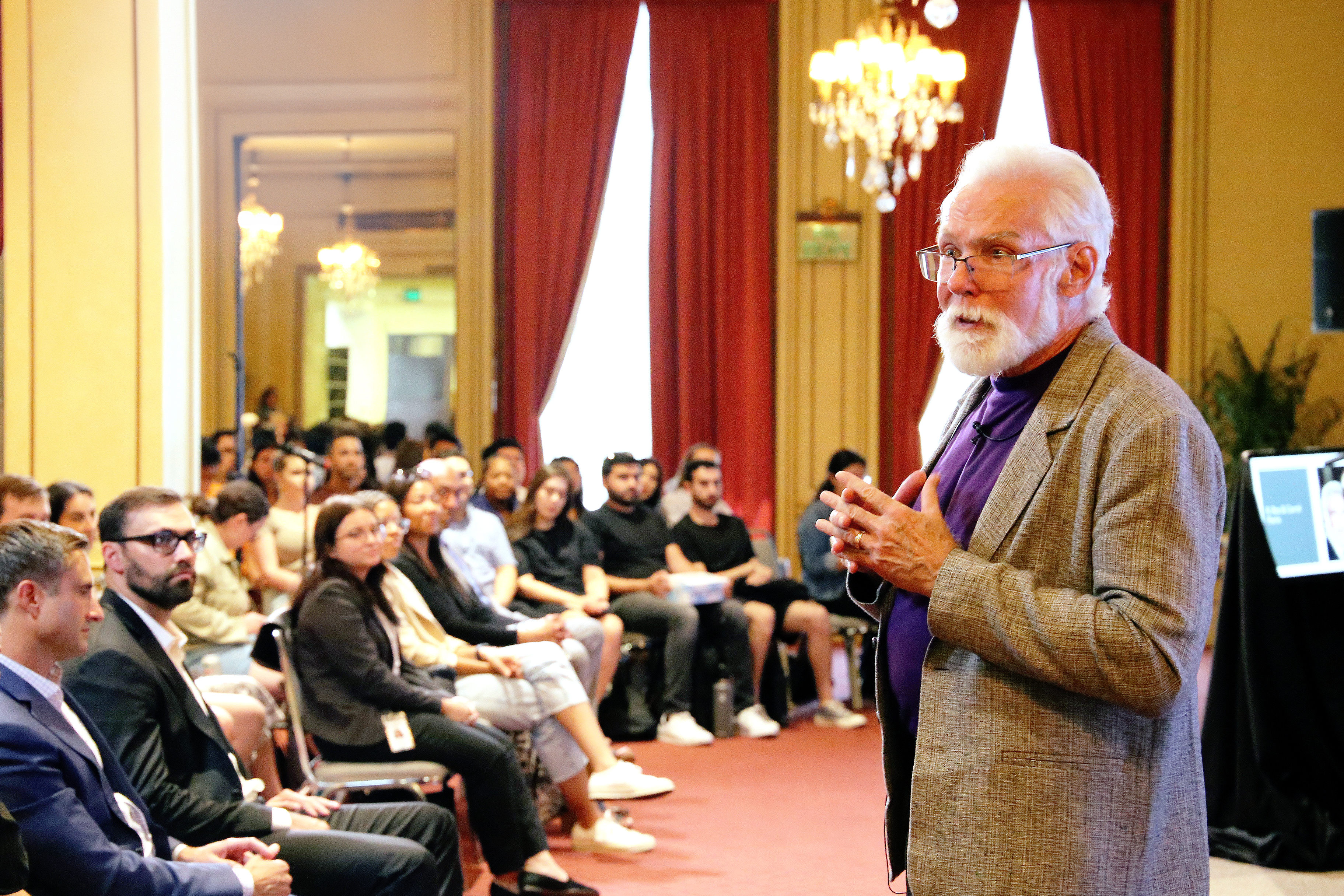 Rex Parris speaking at Parris Academy event