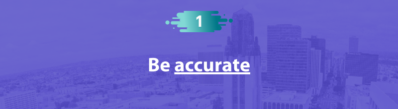 Personal Statement Tip 1 - Be accurate