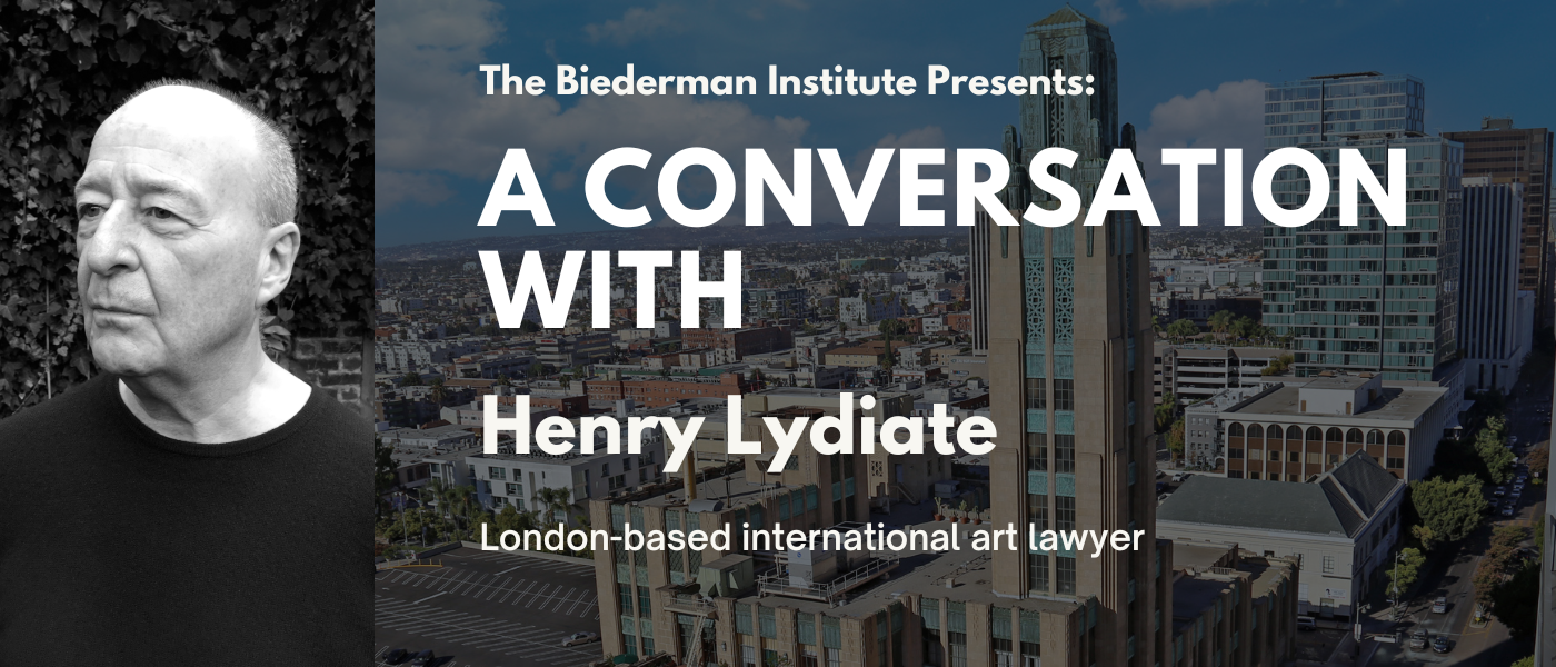 A Conversation with Henry Lydiate, London-based international art lawyer