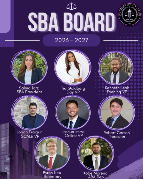 Graphic showing the 2026-2027 Executive Board headshots