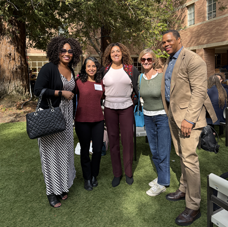 Professor Meera Deo with "Beyond Resistance to the War on Higher Ed" panelists 