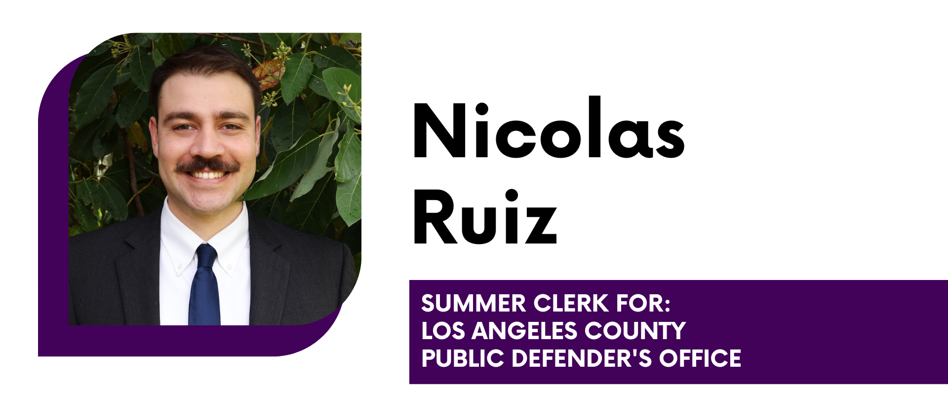 Nicolas Ruis Summer Clerk for Los Angeles County Public Defender's Office