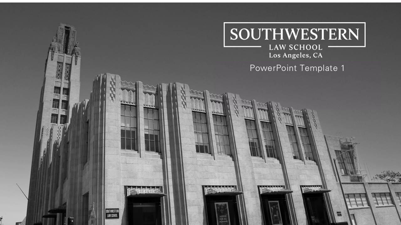 Southwestern Law School PPT template