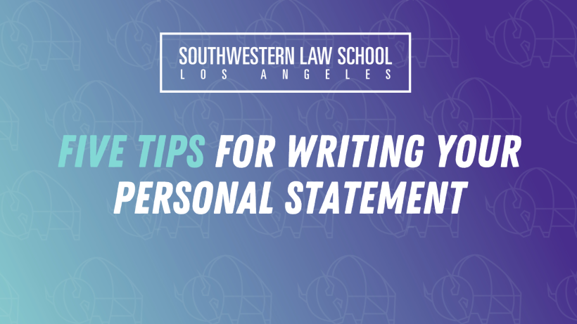 Five tips for writing your personal statement