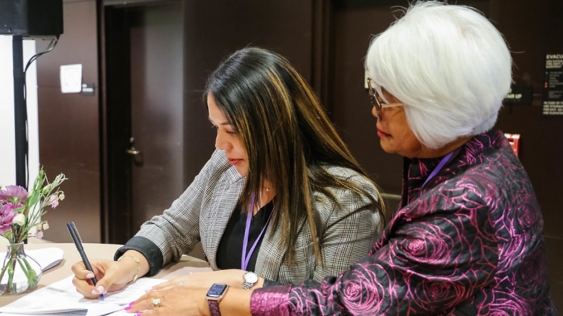 Dean Duenez signing Cal LAW Pathways Partnership