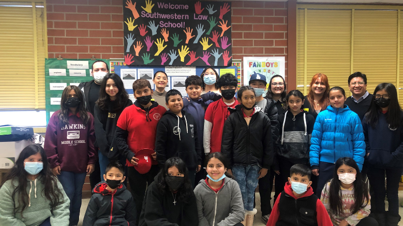 Fifth graders at Hoover Elementary School class photo