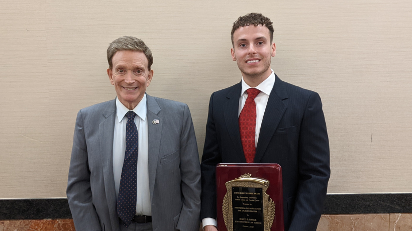 Rocco Basile Receives The Federal Bar Association's Prestigious Judge Barry Russell Award