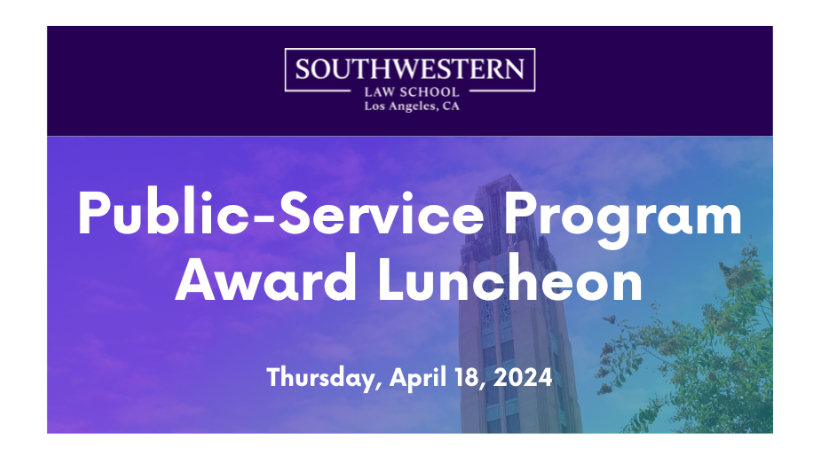 2024 Public-Service Program Award Luncheon - Thursday, April 18, 2024