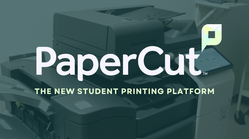 PaperCut The New Student Printing Platform 