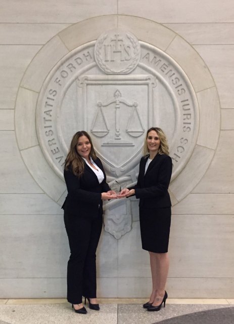 Ashley Miller and Nicole Pronk take Second Place at National Basketball Negotiation Competition
