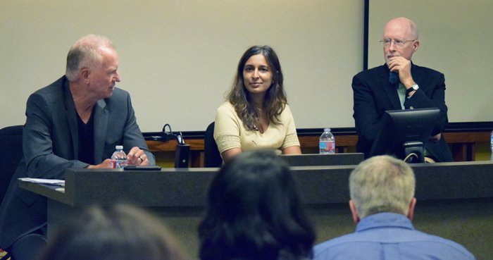 Professors Knipprath, Rakmachandran and Grimes debate major issues in the U.S. Supreme Court October 2016