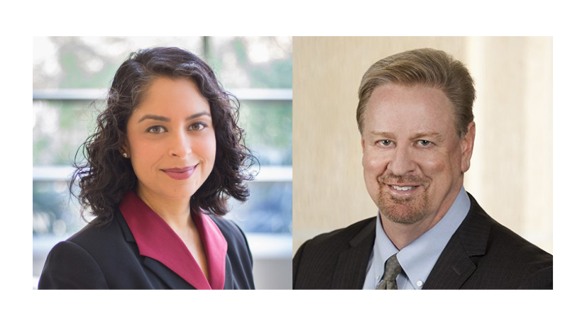 Professor Meera Deo and Professor Chris Cameron headshots