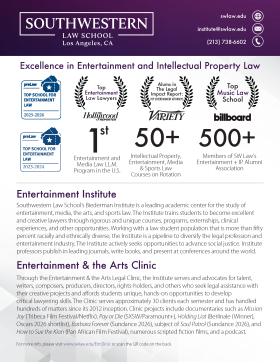 2026 Southwestern Excellence in Entertainment and IP Law