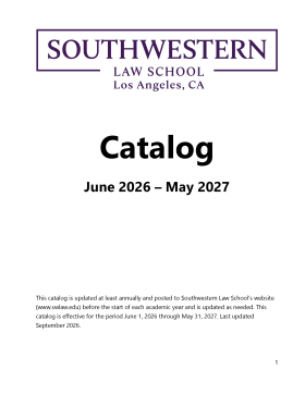 BPPE Student Catalog June 2026 – May 2027 COVER
