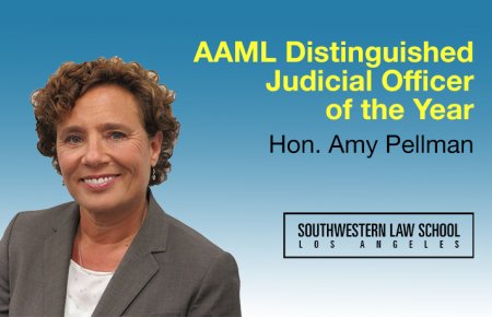 Image - Hon. Amy Pellman SoCal AAML Distinguished Judicial Officer of the Year Award