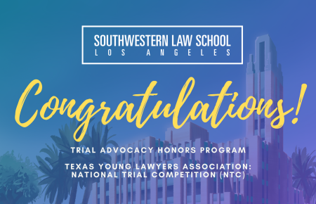 Image - Congratulations Trial Advocacy Honors Program - Texas Young Lawyers Association National Trial Competition