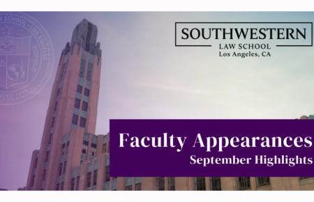 Faculty Appearances - September Highlights